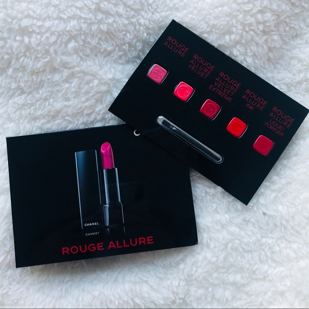 Chanel rouge allure 5 shades+applicator Sample